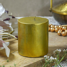 Load image into Gallery viewer, Gold Block Candle
