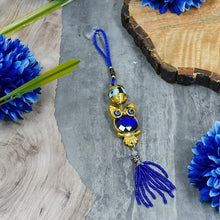 Load image into Gallery viewer, Feng Shui Evil Eye Owl Car Door Hanging with Bead Tassel
