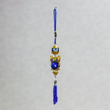 Load image into Gallery viewer, Feng Shui Evil Eye Owl Car Door Hanging with Bead Tassel
