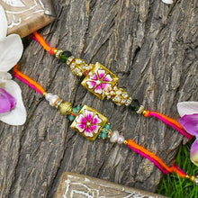 Load image into Gallery viewer, Stunning Hand-Painted Fancy Rakhi Set of 2
