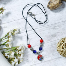 Load image into Gallery viewer, Yin Yang Amulet with Buddha Head Pendant
