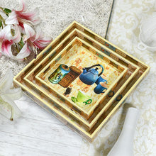 Load image into Gallery viewer, High Tea Serving Trays-Set of 3
