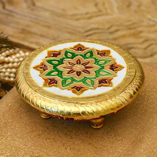 Load image into Gallery viewer, Luxurious Round Krishna Chowki
