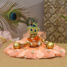 Load image into Gallery viewer, Attractive Peach Krishna Poshak
