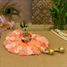 Load image into Gallery viewer, Attractive Peach Krishna Poshak
