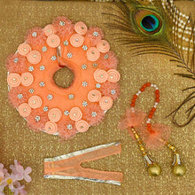 Load image into Gallery viewer, Attractive Peach Krishna Poshak

