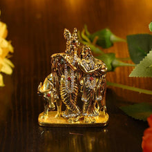 Load image into Gallery viewer, Diamond Studded Radha Krishna Murti Showpiece for Decor

