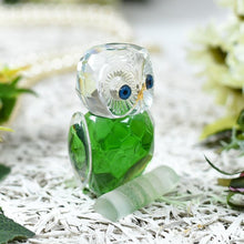 Load image into Gallery viewer, Green Crystal Owl Figurine Paperweight Table Centerpiece Home Décor

