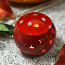 Load image into Gallery viewer, Round Red Decorative Candle Holder
