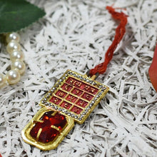 Load image into Gallery viewer, Shri Sun/Surya Yantra Pendant with Red Stone
