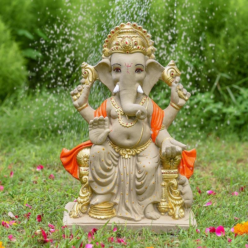 1.5FEET Dagdusheth Eco-Friendly Ganpati | Plant-A-Ganesha