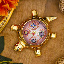 Load image into Gallery viewer, Shri Mahalaxmi Sampurna Yantra on Tortoise
