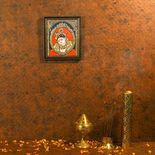 Load image into Gallery viewer, Bal Krishna Hand-Painted Tanjore Wooden Framed Painting
