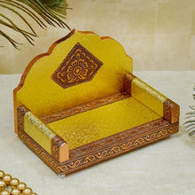 Load image into Gallery viewer, Elegant Golden Laddu Gopal Singhasan
