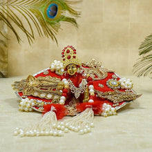 Load image into Gallery viewer, Elegant Zari Laddu Gopal Poshak
