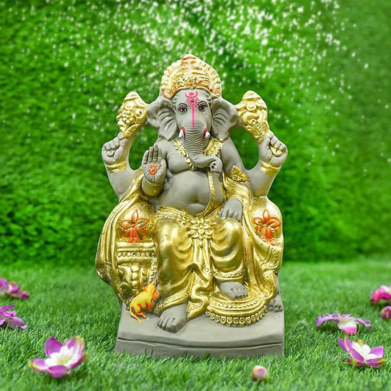 1FEET Lal Baughcha Raja Eco-Friendly Ganpati | Plant-A-Ganesha