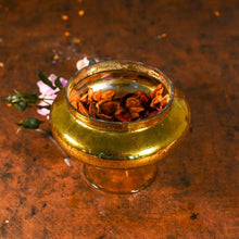 Load image into Gallery viewer, Honey Gold Foil Flower Vase
