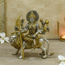 Load image into Gallery viewer, Holy Maa Durga Brass Idol
