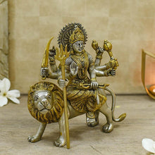 Load image into Gallery viewer, Holy Maa Durga Brass Idol
