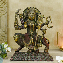 Load image into Gallery viewer, Divine Maa Durga Brass Idol
