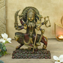 Load image into Gallery viewer, Divine Maa Durga Brass Idol
