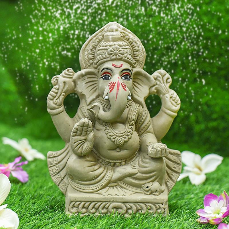 9INCH Vishwanetra Eco-Friendly Ganpati | Plant-A-Ganesha