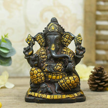 Load image into Gallery viewer, Elegant Brass Ganesh Idol
