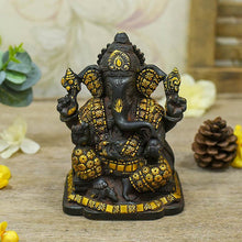 Load image into Gallery viewer, Elegant Brass Ganesh Idol
