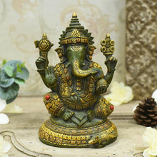 Load image into Gallery viewer, Classic Brass Ganesha Idol
