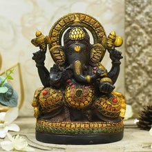 Load image into Gallery viewer, Chic Brass Ganesh Idol

