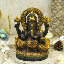 Load image into Gallery viewer, Chic Brass Ganesh Idol
