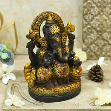 Load image into Gallery viewer, Chic Brass Ganesh Idol
