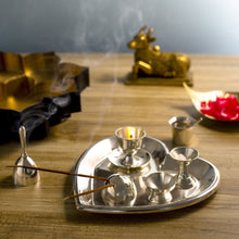 Load image into Gallery viewer, Heart Shape Pooja Thali (Set of 7)
