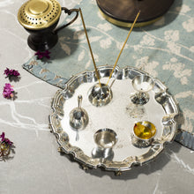 Load image into Gallery viewer, Silver Finished Pooja Thali Set
