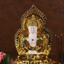 Load image into Gallery viewer, Antique Golden And White Buddha Statue
