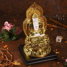 Load image into Gallery viewer, Antique Golden And White Buddha Statue
