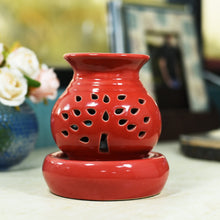 Load image into Gallery viewer, Radiant Red Ceramic Pot Aroma Diffuser
