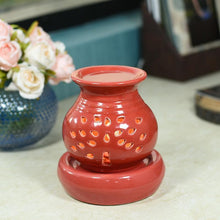 Load image into Gallery viewer, Radiant Red Ceramic Pot Aroma Diffuser
