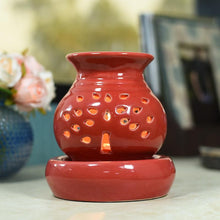 Load image into Gallery viewer, Radiant Red Ceramic Pot Aroma Diffuser

