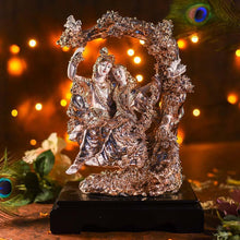 Load image into Gallery viewer, Antique Coral Peach Radha Krishna on Jhula
