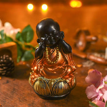 Load image into Gallery viewer, Little Baby Monk on Lotus Showpiece
