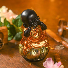 Load image into Gallery viewer, Little Baby Monk on Lotus Showpiece
