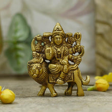 Load image into Gallery viewer, Petite Durga Maa Brass Idol
