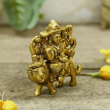 Load image into Gallery viewer, Petite Durga Maa Brass Idol

