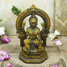 Load image into Gallery viewer, Beautiful Chip Work Brass Laxmi Idol
