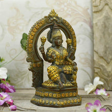 Load image into Gallery viewer, Beautiful Chip Work Brass Laxmi Idol
