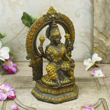 Load image into Gallery viewer, Beautiful Chip Work Brass Laxmi Idol
