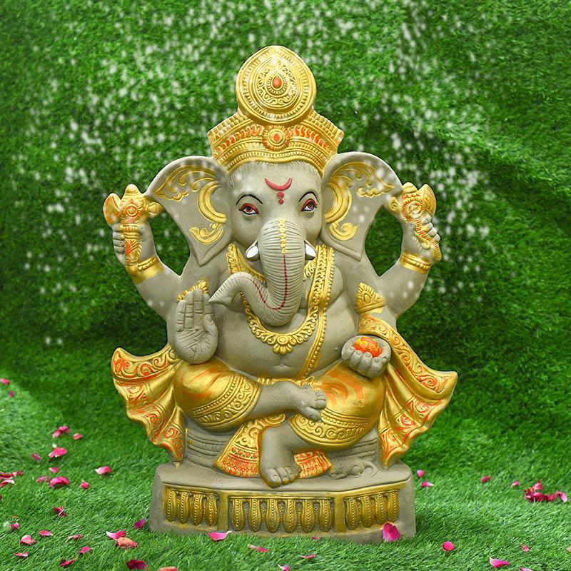 2FEET Moti Dungri Eco-Friendly Ganpati | Plant-A-Ganesha