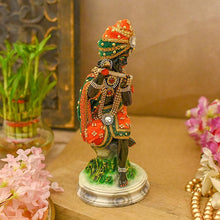 Load image into Gallery viewer, Exquisite Multicolor Sitting Krishna Idol

