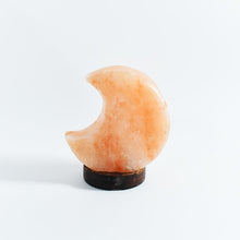 Load image into Gallery viewer, Himalayan Pink Salt Crescent Moon Glow Lamp
